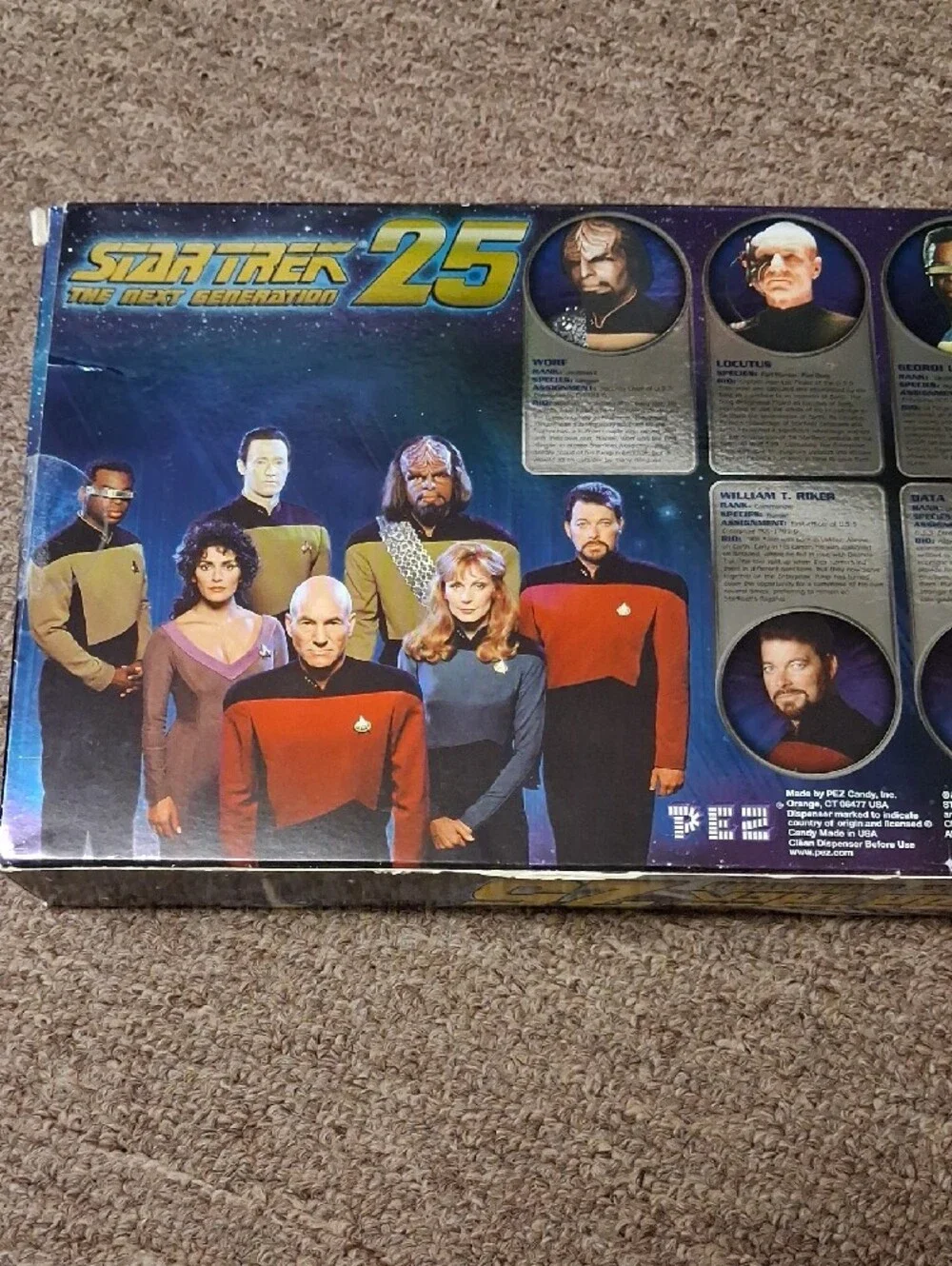 Star Trek The Next Generation 25th Anniversary PEZ Dispenser Set - Multicolor